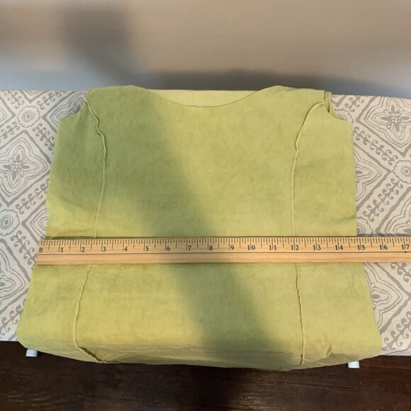 Annette Görtz Sz 34/4 US Sleeveless Bodycon Dress Linen Blend Stretch Lime Women - Picture 9 of 11